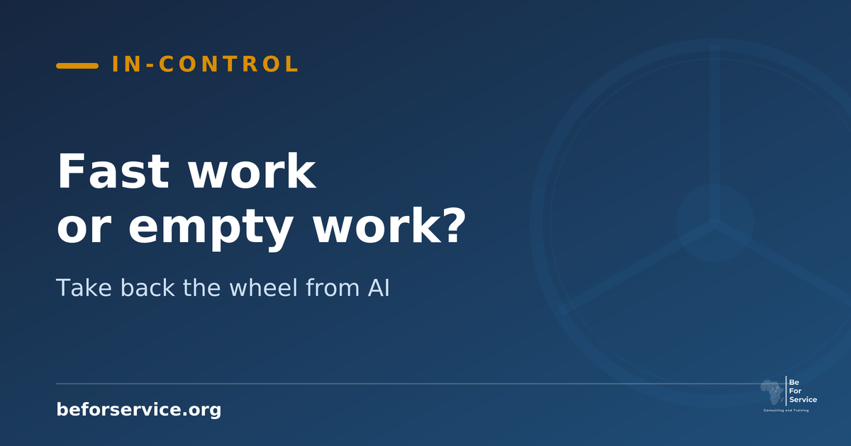 Supply chain maturity featured banner promoting fast work on empty workflows for consulting services.
