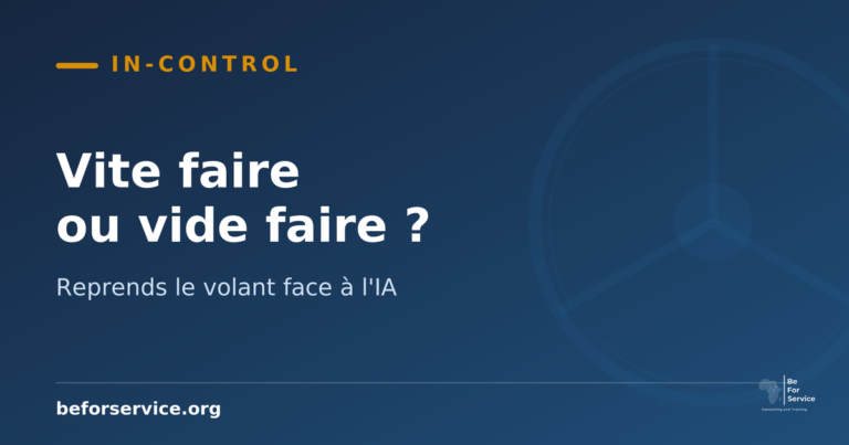 French Supply chain maturity featured banner promoting fast work on empty workflows for consulting services.