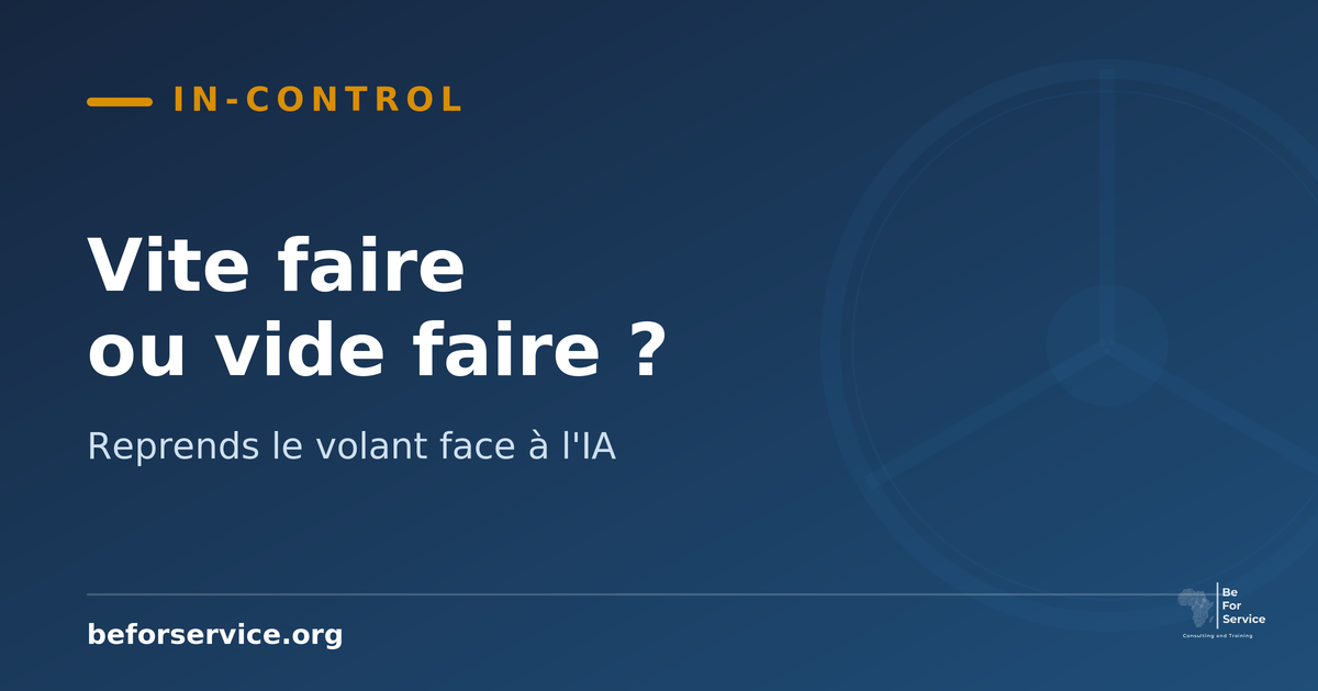 French Supply chain maturity featured banner promoting fast work on empty workflows for consulting services.